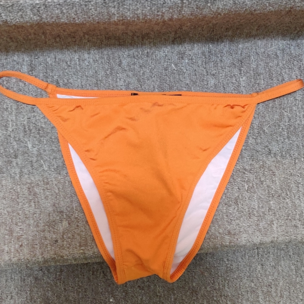New PLT orange bikini bottom